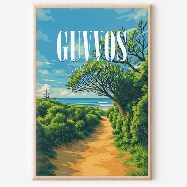 Guvvos Retro Travel Poster