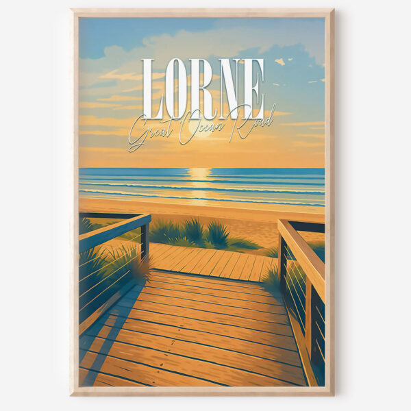 Lorne Retro Travel Poster