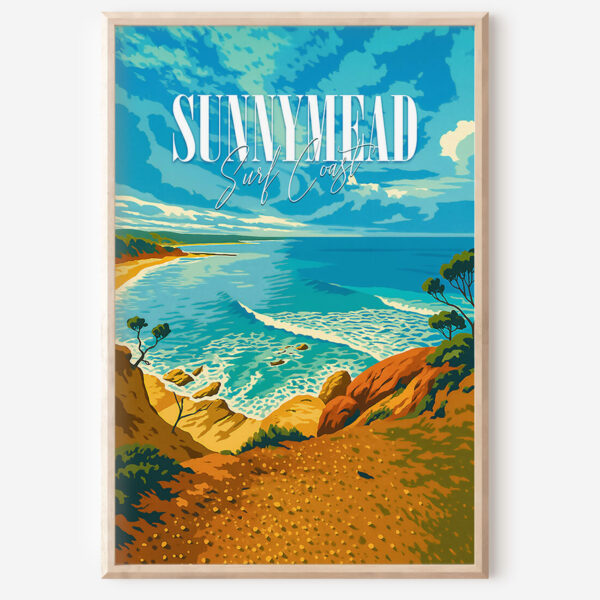 Sunnymead Retro Travel Poster